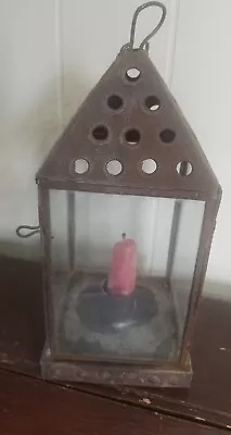 Antique Tin Candle Lantern • $48