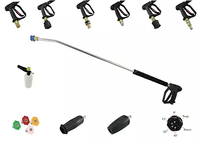 Pressure Washer Gun Lance Nozzle Multi Choice Set Up Free Snow Foam Lance 700 Mm • £41.95