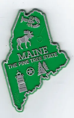 Maine    The Pine Tree  State Souvenir Outline Map Magnet New • $4.45