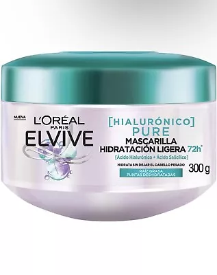 1 L’orÉal Elvive  Hialuro Pure Mascarilla Hidratante/hydrating Hair Mask/300g • $23.99