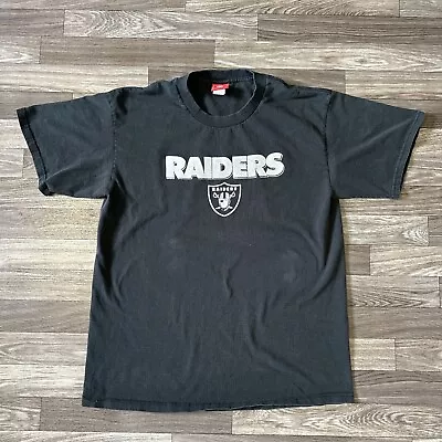 Vintage Y2K NFL Oakland Raiders Shirt; Men’s Large; Black; AFC West • $30