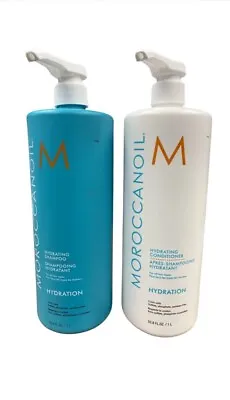 Moroccanoil HYDRATING Shampoo & Conditioner Duo Set 33.8 Oz / 1 Liter Each • $119