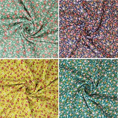 Cotton Jersey Fabric Fabulous Floral Waffle Flower Garden • £3.90