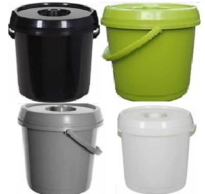 £8.85 • Buy 14 Litre Nappy Bucket With Lid Handle Whitefurze Plastic Storage Bin For Kids