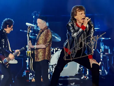 Mick Jagger Hand Signed By 80 Year Old SUPER STAR• W/COA• 8x10•Autographed• • $279.99