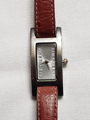 $60 • Buy Burberry Womens Watch Stainless Steel Logo Dial 1854 88085637 W/ Leather Band