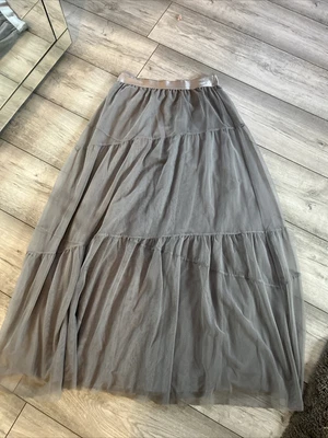 £5.99 • Buy Wrap Netted Layer Maxi Skirt Size 10 Rrp £149