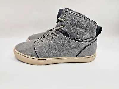 Vans OTW Collection Alomar Gray Wool Hi Top Skate Sneakers Shoes Mens Size 9 • $20