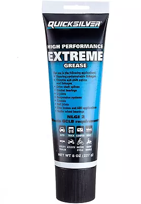 Quicksilver Marine High Performance Extreme Grease NLGI2 Anti-Corrosion 8oz Tube • $21.44