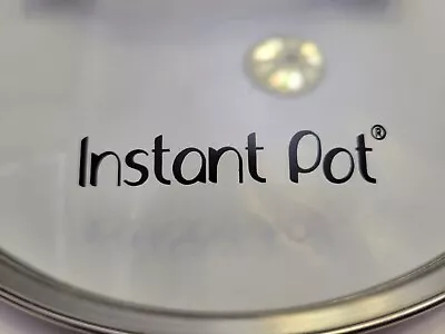 Instant Pot Lid 6 Qt 5.7L Compatible 9.1 In Dia Tempered Glass Steel Handle Rim • $19