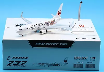 JC Wings 1:200 Japan Airlines Boeing B737-800 Diecast Aircraft Jet Model JA329J • $67.99