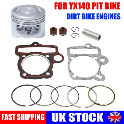 YX140 140cc High Compression Complete Piston Kit 56mm Z140 Z3 140 Z2 Pit Bike UK • £29.99