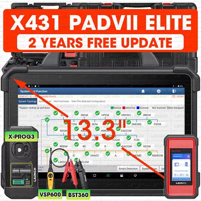 LAUNCH X431 PAD VII Elite & X-PROG 3 Diagnostic Scanner Key Programming Coding • $529