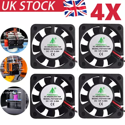 £6.99 • Buy 12V DC 40*40mm PC Brushless 2 Pin Computer Cooling Fan Heat Sink Marine CPU
