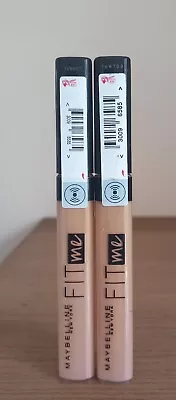 Maybelline Cosmetics Fit Me Natural 'Light' Face Concealer Blemish Makeup X2 New • £7