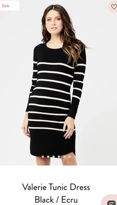 $19 • Buy Ripe Maternity Valerie Tunic Black Dress RTP $90