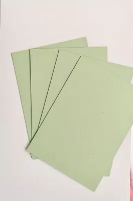 5Sheets  A6  Pastel Green Card 160gsm Coloured Craft Card  • £1.99