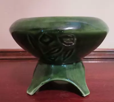 Vintage Cookson Pottery Footed Planter Succulent Green CP 237 USA MCM Retro • $14