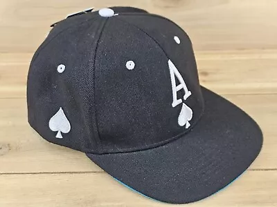 Ace Of Spades Hat Cap Snap Back Trucker Black Side Hit Gambler Jack Hats • $19.77