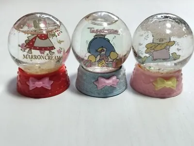 Sanrio Mini Snow Globe 3-Pieces 2  Tuxedo Sum / Marron Cream / Zashikibuta Japan • $79.99