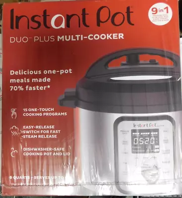 Instapot Duo Plus 6QT 9 In 1  Multi-Use Cooker Silver • $95