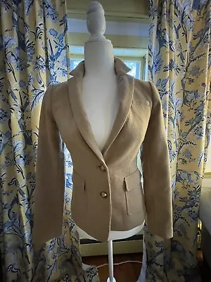 Banana Republic Camel Hacking Jacket Wool Blend Women's Size 0 2014 • $39.99