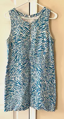 $32 • Buy Island Company Women’s 100% Linen Dress Nautica Beachy  Sleeveless Size Medium