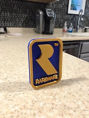 Revised* Rareware Video Game Logo Sign Decoration ~ 4.5x3in • $15