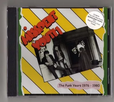 MISSPENT YOUTH Punk Rock 1976/80 UK Sealed W/Replica Nightclub Tickets Rare NEW • £6.99