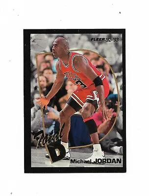 1992-93 Fleer Total D Michael Jordan #5 Insert Near Mint/mint • $250