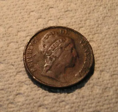 Venezuela Coin 1 Centavo Monaguero Bs 1852 Copper 30.5mm 10.3gr. • $35