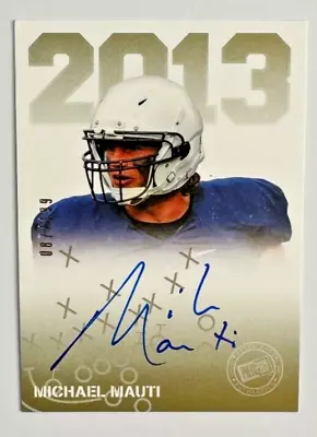 Michael Mauti 2013 Press Pass Signings GOLD RC AUTO #PPS-MM Penn State #'d /199 • $10