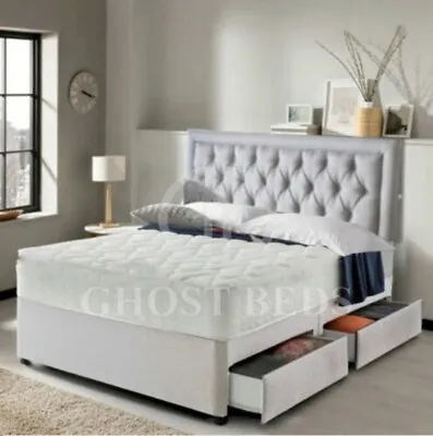 £239.99 • Buy Stunning Raquel Ortho Divan Bed Set +mattress Headboard 2 Man Delivery Included