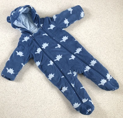 £3 • Buy Baby Clothes M&S Fleece Padded Pramsuit/Snowsuit/Sleepsuit, 3-6 Months, VGC