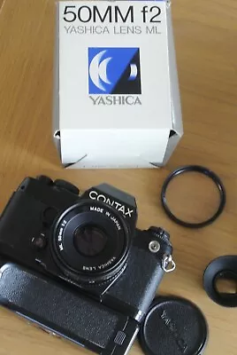 Contax 139Q 35mm Film Camera + Yashica ML 50mm F/2 + Winder • £106.99