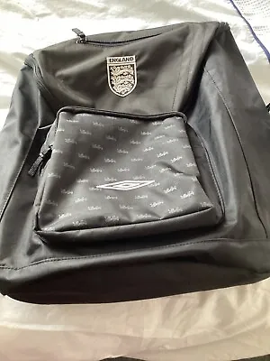 Umbro England Backpack Rucksack Black • £8.99