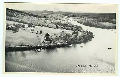 Maine Mouth Of Moose River Moosehead Lake Brassua Lake Aerial Somerset County • $2.50