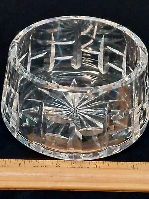 Vintage Waterford Crystal Master Open Salt Sauce Bowl Lismore Signed • $29.99