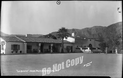 Original Photo Negative LA QUINTA RESORT Near PALM SPRINGS CA 1920s-1930s  • $39