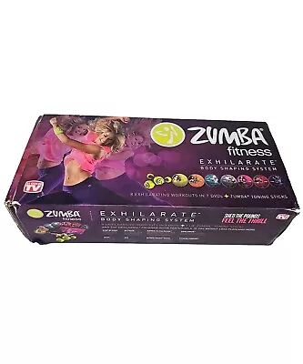 Zumba Fitness Exhilarate Body Shaping System Toning Sticks 7 DVD | Home Gym • £17.95