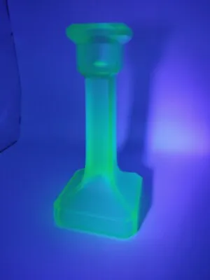  Art Deco Uranium Glass Candle Stick Walther & Sohne  • £20