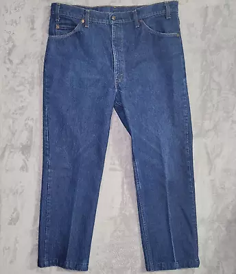 Vintage 80s Levis 509 Jeans Mens 38x31 (Act 38x27) Blue Orange Tab Straight Fit • $27.97