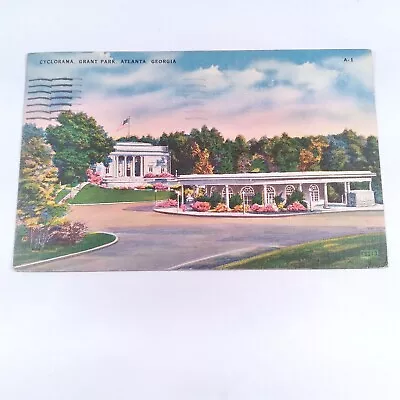 Grant Park -Cyclorama- Civil War Museum Atlanta Georgia Postcard Posted 1956 • $3.99