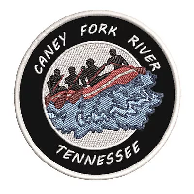 Caney Fork River Tennessee Patch Embroidered Iron-on Applique Water Rafting Nat • $5.50