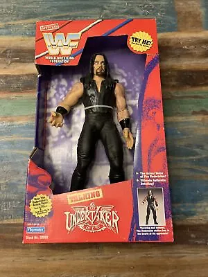 Vintage 1997 WWF Undertaker 14” Talking Action Figure By Playmates New In Box • $26.99