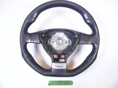 05-09 Vw Mk5 Golf Gti Jetta Gli Leather Steering Wheel Flat Bottom Manual Oem • $109.95