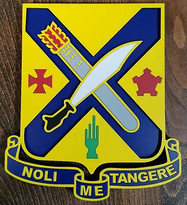 8  US Army 2nd Infantry Regiment DUI Insignia 3D Plaque  Noli Me Tangere  • $40