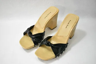 $18.99 • Buy Amanda Smith Shoes Wedge Sandals Black Size 7 Women's New