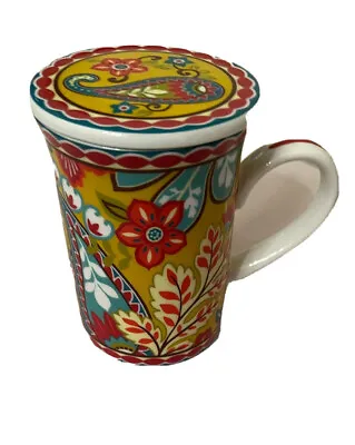 Vera Bradley Coffee Tea Mug Cup With Lid • $12