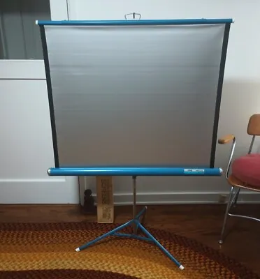 Da-Lite ZAYRE Projector Projection Screen 40  X 40  Tripod In Box ** CLEAN **🔥 • $99.99